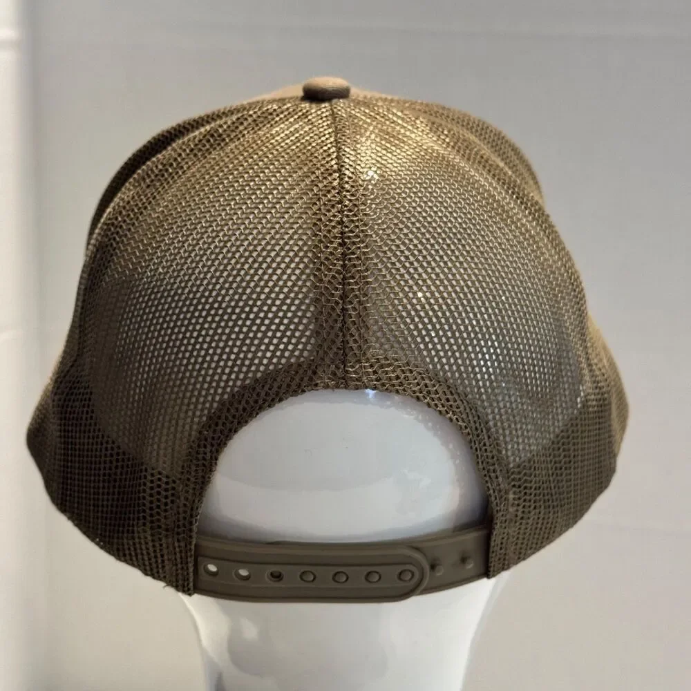 Clover CBD Dispensary Asheville, NC Baseball Hat Trucker Cao Beige Snap-Back
